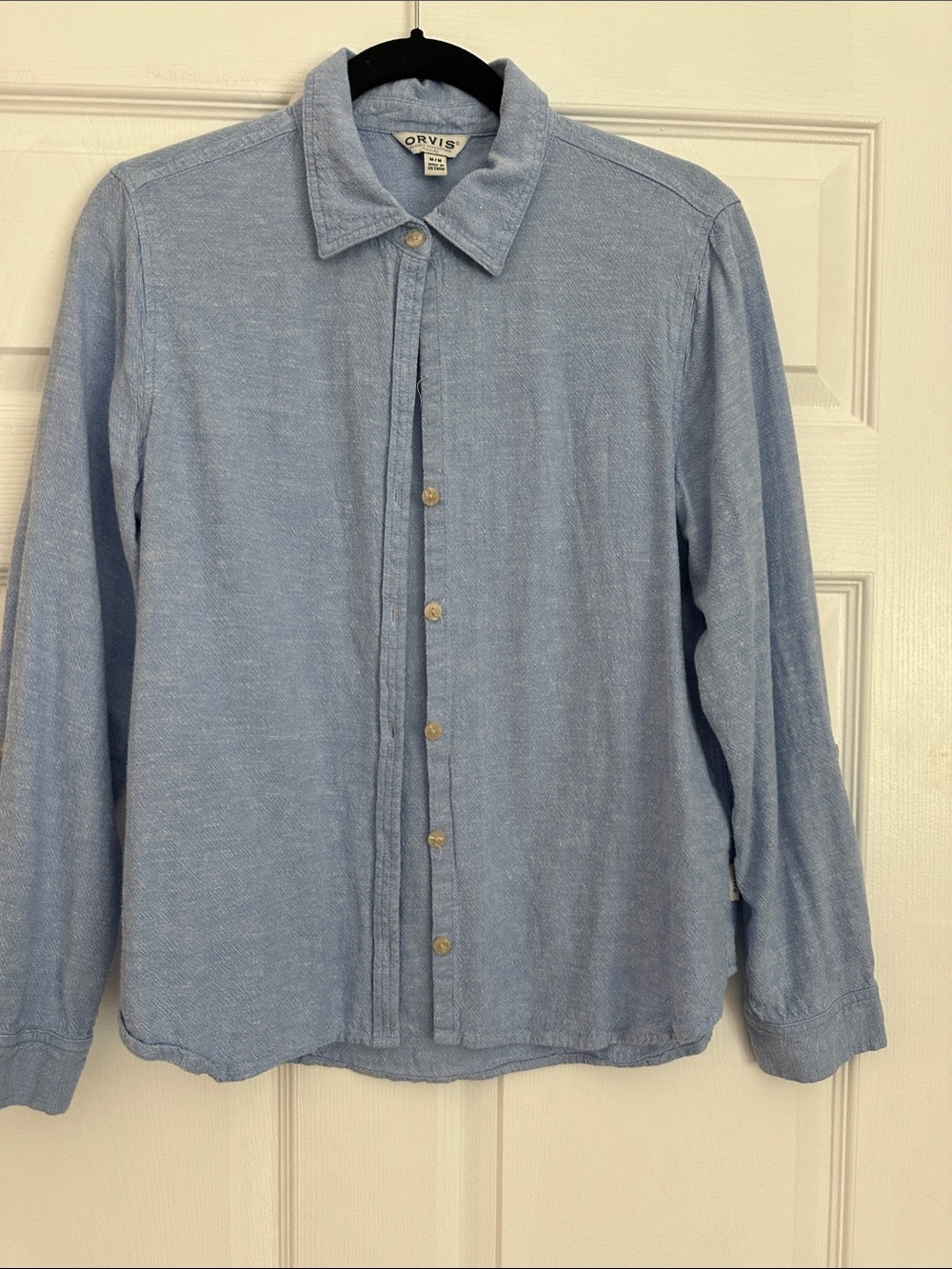 Orvis Powder Blue Lightweight Button-Front Shirt